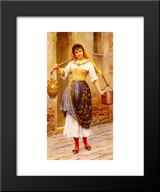 Work 20x24 Black Modern Wood Framed Art Print Poster by Blaas, Eugene de