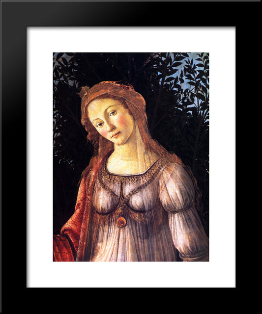 Allegory Of Spring [Detail] 20x24 Black Modern Wood Framed Art Print Poster by Botticelli, Sandro