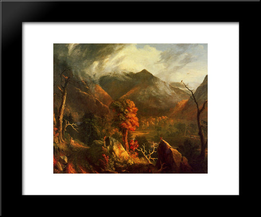 View In The White Mountains 20x24 Black Modern Wood Framed Art Print Poster by Cole, Thomas