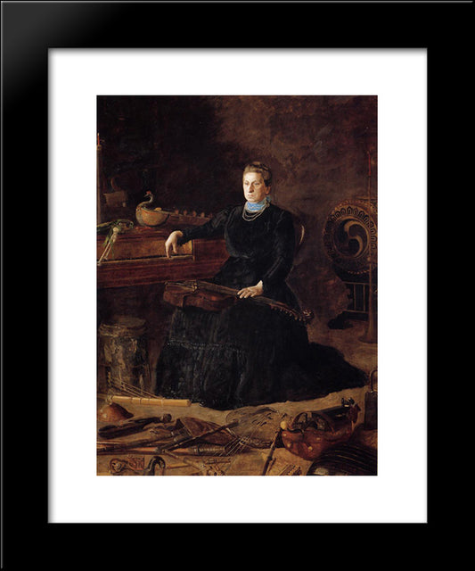 Antiquated Music 20x24 Black Modern Wood Framed Art Print Poster by Eakins, Thomas