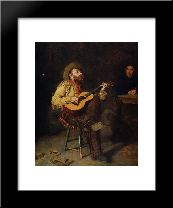 Home Ranch 20x24 Black Modern Wood Framed Art Print Poster by Eakins, Thomas