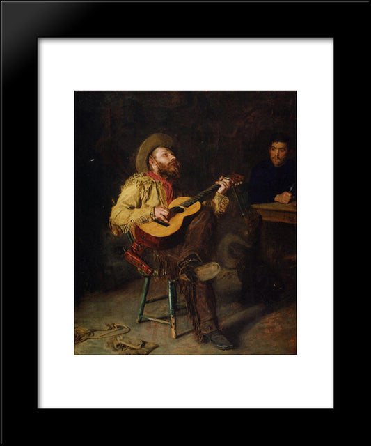 Home Ranch 20x24 Black Modern Wood Framed Art Print Poster by Eakins, Thomas