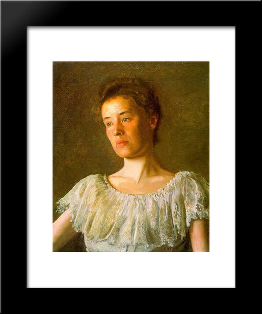 Portrait Of Alice Kurtz 20x24 Black Modern Wood Framed Art Print Poster by Eakins, Thomas