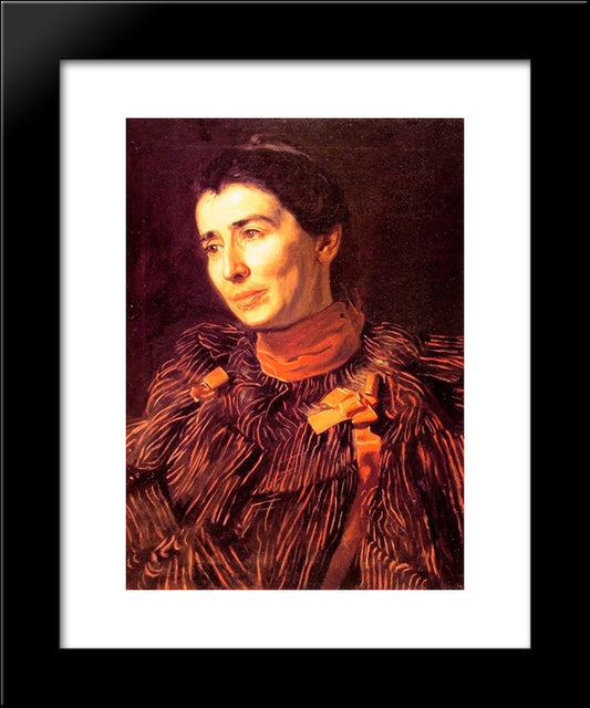 Mary Adeline Williams (Addie) 20x24 Black Modern Wood Framed Art Print Poster by Eakins, Thomas