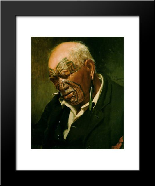 A Hot Day 20x24 Black Modern Wood Framed Art Print Poster by Goldie, Charles