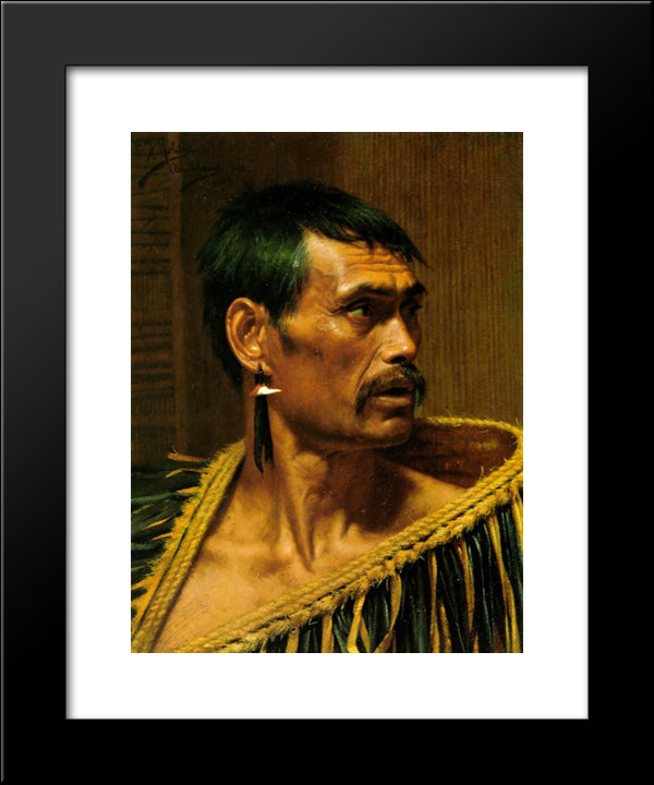 A Study 20x24 Black Modern Wood Framed Art Print Poster by Goldie, Charles