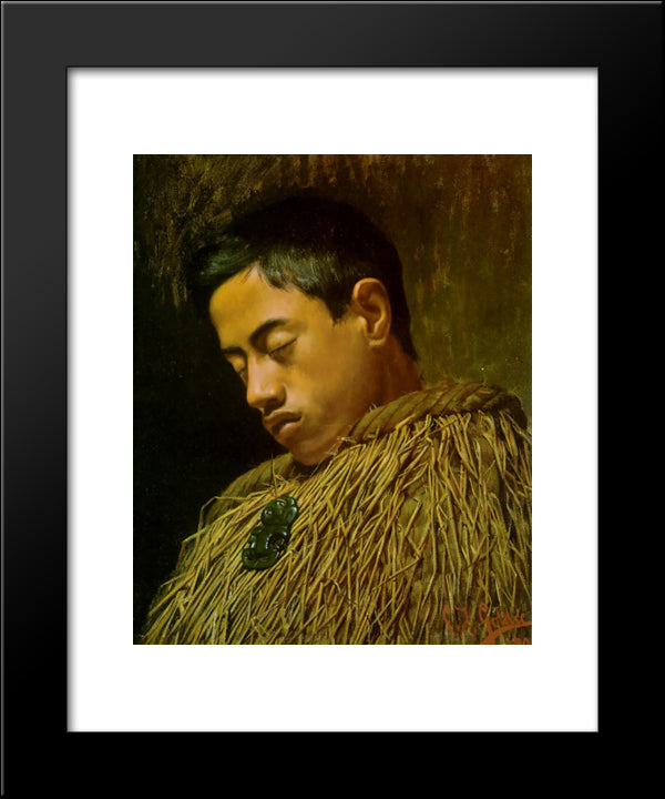 Caught Napping 20x24 Black Modern Wood Framed Art Print Poster by Goldie, Charles