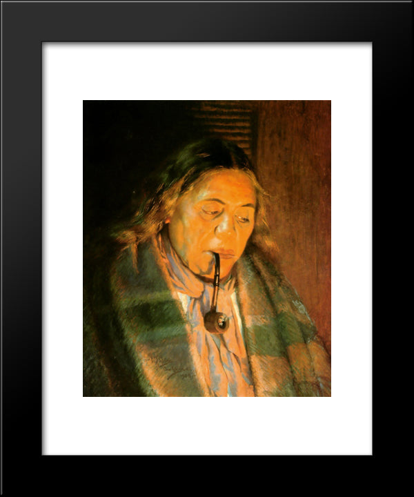 Fire And Smoke 20x24 Black Modern Wood Framed Art Print Poster by Goldie, Charles