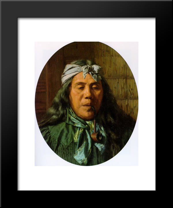 Nikorima And Nikotina 20x24 Black Modern Wood Framed Art Print Poster by Goldie, Charles