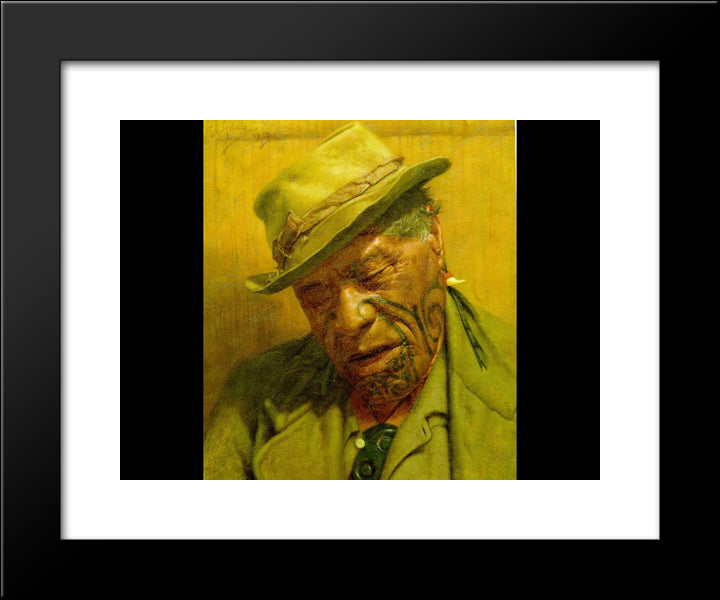 Sleep, 'Tis A Gentle Thing 20x24 Black Modern Wood Framed Art Print Poster by Goldie, Charles