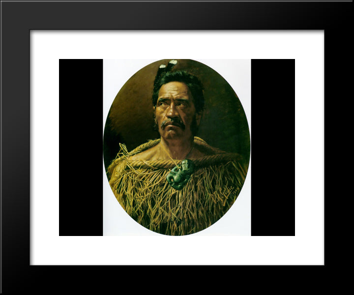 Study From Life: One Of The Old School 20x24 Black Modern Wood Framed Art Print Poster by Goldie, Charles
