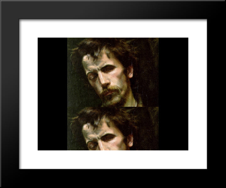 The Blind Model: Julian'S Academy Paris 20x24 Black Modern Wood Framed Art Print Poster by Goldie, Charles
