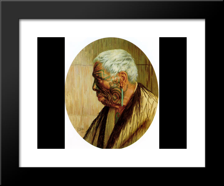 The Last Of The Cannibals 20x24 Black Modern Wood Framed Art Print Poster by Goldie, Charles