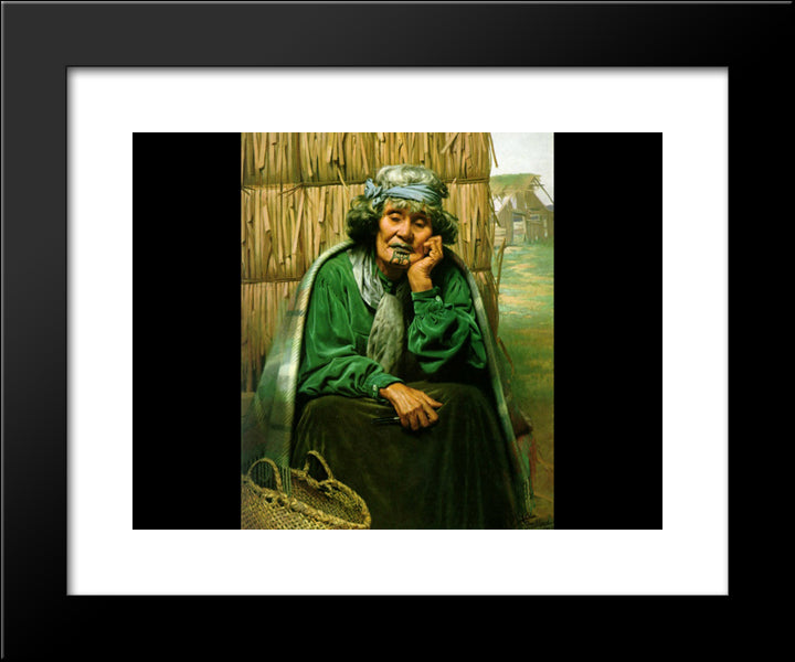 The Memory Of What Has Been And Never More Will Be 20x24 Black Modern Wood Framed Art Print Poster by Goldie, Charles
