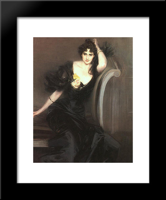 Lady Colin Campbell 20x24 Black Modern Wood Framed Art Print Poster by Boldini, Giovanni