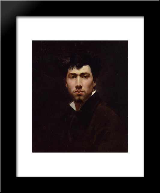 Portrait Of A Young Man 20x24 Black Modern Wood Framed Art Print Poster by Boldini, Giovanni