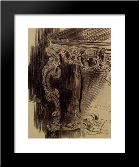 Study Of A Table 20x24 Black Modern Wood Framed Art Print Poster by Boldini, Giovanni