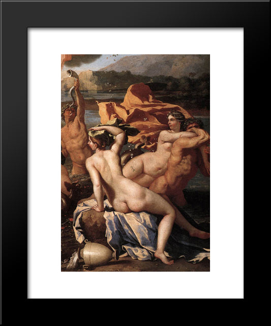 The Triumph Of Neptune [Detail: 2] 20x24 Black Modern Wood Framed Art Print Poster by Poussin, Nicolas