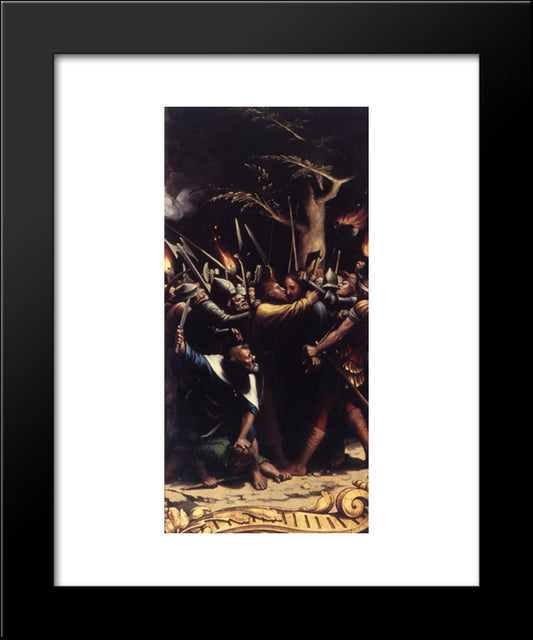 The Passion [Detail: 2] 20x24 Black Modern Wood Framed Art Print Poster by Holbein the Younger, Hans