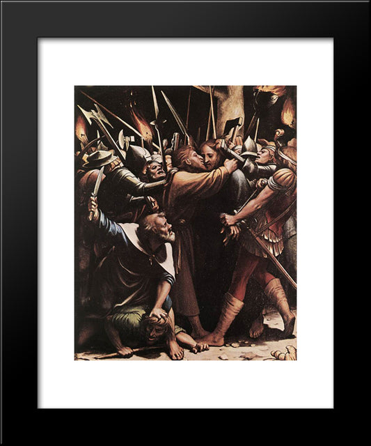 The Passion [Detail: 3] 20x24 Black Modern Wood Framed Art Print Poster by Holbein the Younger, Hans