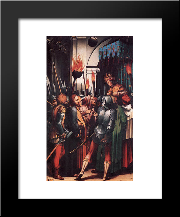 The Passion [Detail: 4] 20x24 Black Modern Wood Framed Art Print Poster by Holbein the Younger, Hans