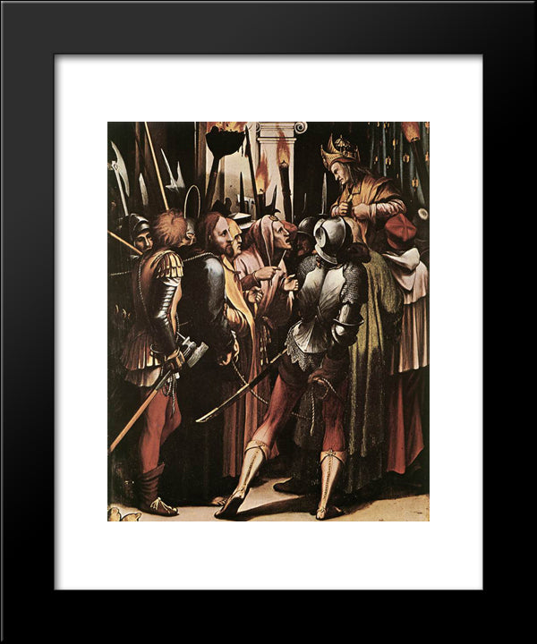 The Passion [Detail: 5] 20x24 Black Modern Wood Framed Art Print Poster by Holbein the Younger, Hans