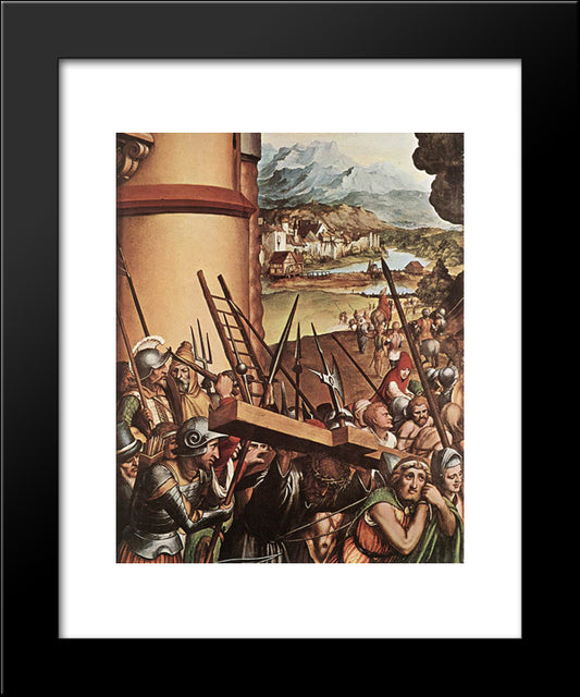 The Passion [Detail: 6] 20x24 Black Modern Wood Framed Art Print Poster by Holbein the Younger, Hans