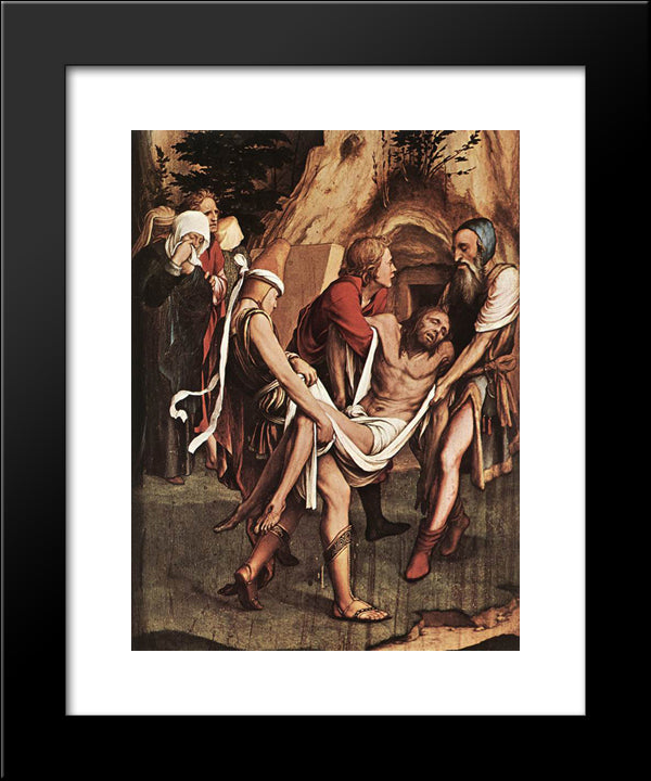 The Passion [Detail: 8] 20x24 Black Modern Wood Framed Art Print Poster by Holbein the Younger, Hans