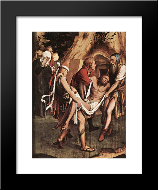 The Passion [Detail: 8] 20x24 Black Modern Wood Framed Art Print Poster by Holbein the Younger, Hans