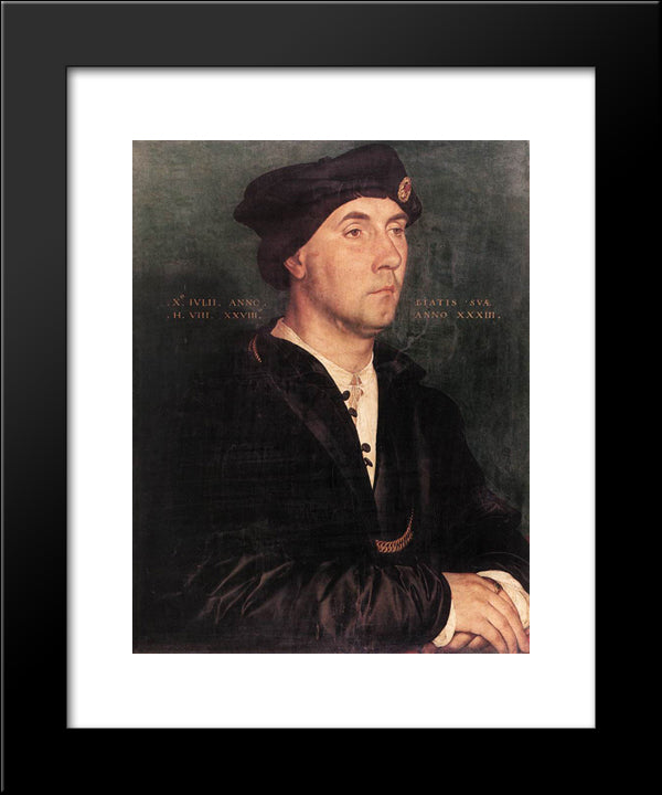 Sir Richard Southwell 20x24 Black Modern Wood Framed Art Print Poster by Holbein the Younger, Hans