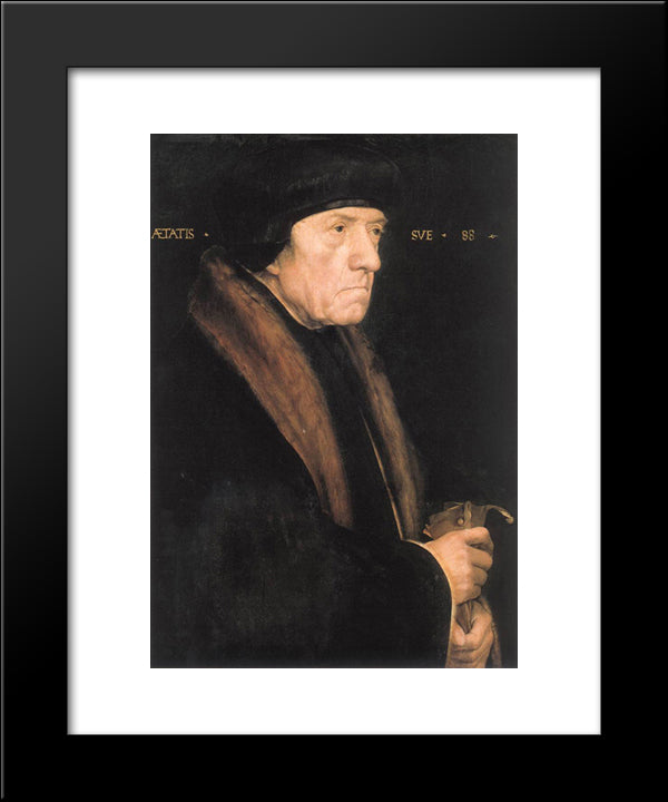 Portrait Of John Chambers 20x24 Black Modern Wood Framed Art Print Poster by Holbein the Younger, Hans