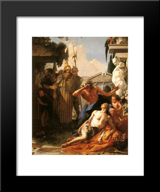 The Death Of Hyacinth 20x24 Black Modern Wood Framed Art Print Poster by Tiepolo, Giovanni Battista