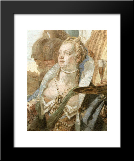 The Banquet Of Cleopatra [Detail #2] 20x24 Black Modern Wood Framed Art Print Poster by Tiepolo, Giovanni Battista