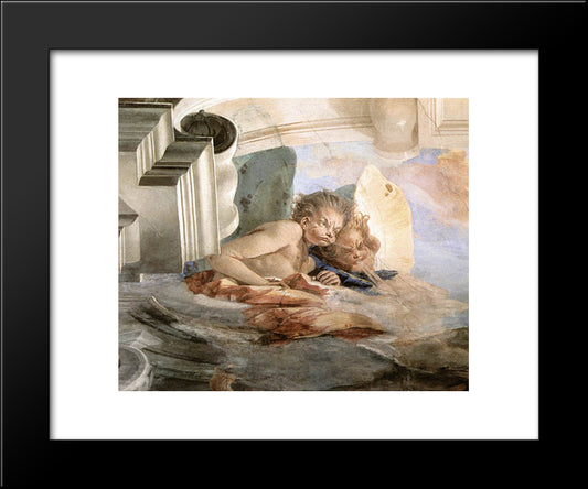 The Wind [Detail #1] 20x24 Black Modern Wood Framed Art Print Poster by Tiepolo, Giovanni Battista