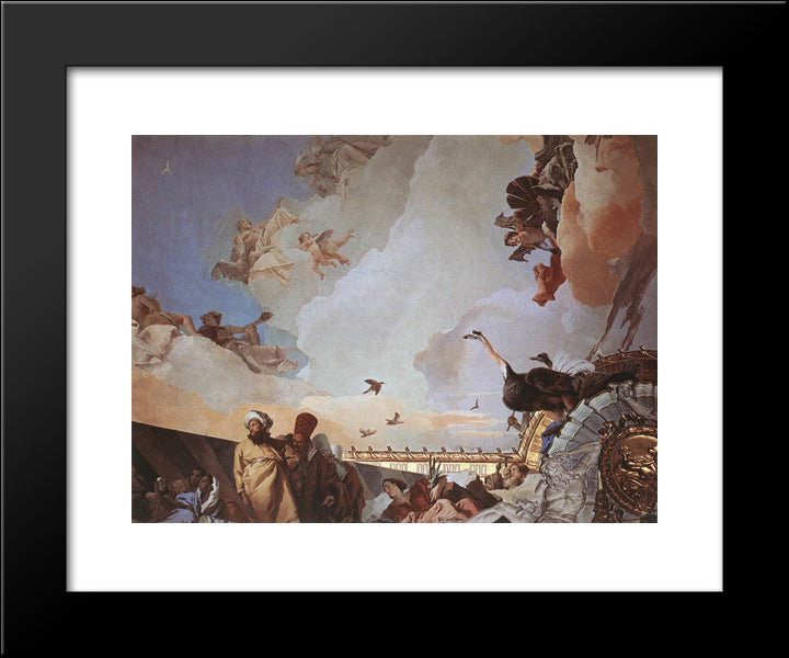 Glory Of Spain [Detail #2] 20x24 Black Modern Wood Framed Art Print Poster by Tiepolo, Giovanni Battista