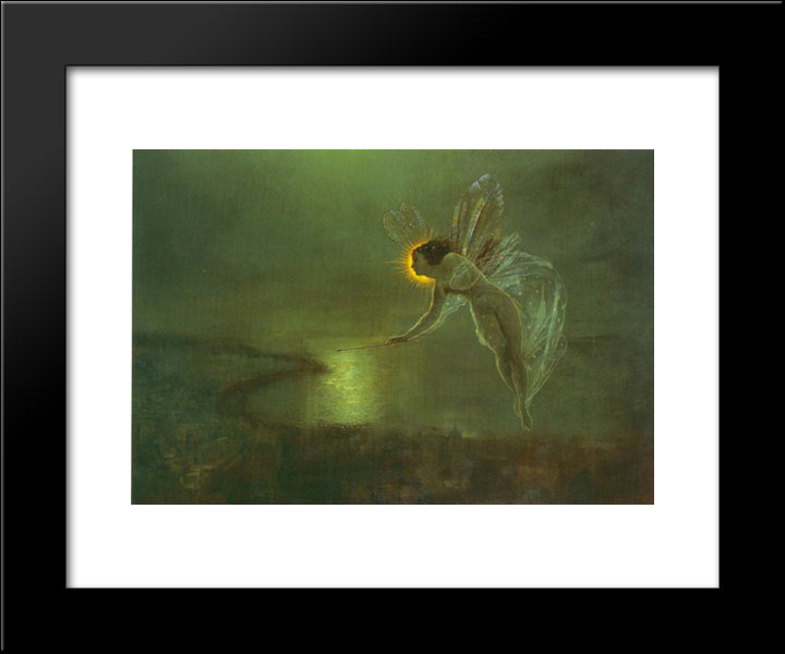 Spirit Of The Night 20x24 Black Modern Wood Framed Art Print Poster by Grimshaw, John Atkinson
