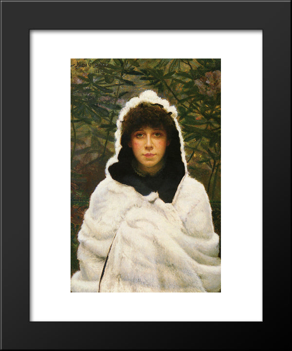 Snowbound 20x24 Black Modern Wood Framed Art Print Poster by Grimshaw, John Atkinson