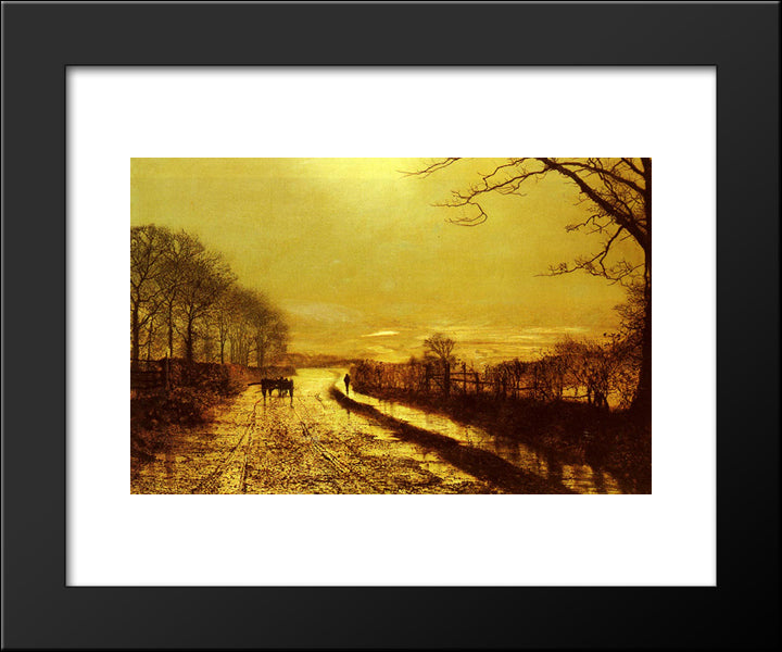 Wharfedale 20x24 Black Modern Wood Framed Art Print Poster by Grimshaw, John Atkinson