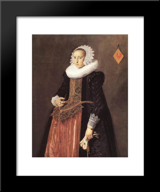 Anetta Hanemans 20x24 Black Modern Wood Framed Art Print Poster by Hals, Frans