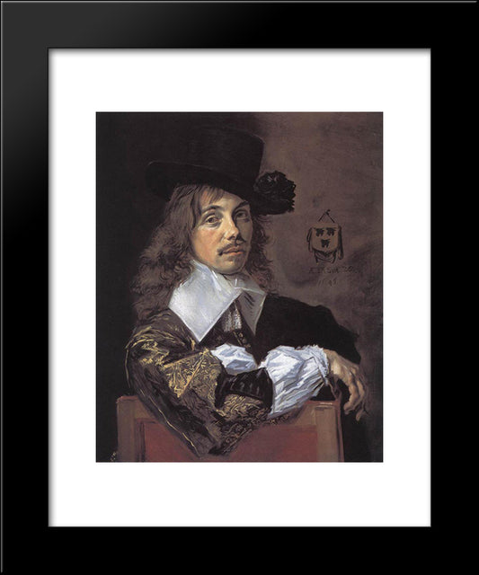 Willem Coenraetsz Coymans 20x24 Black Modern Wood Framed Art Print Poster by Hals, Frans