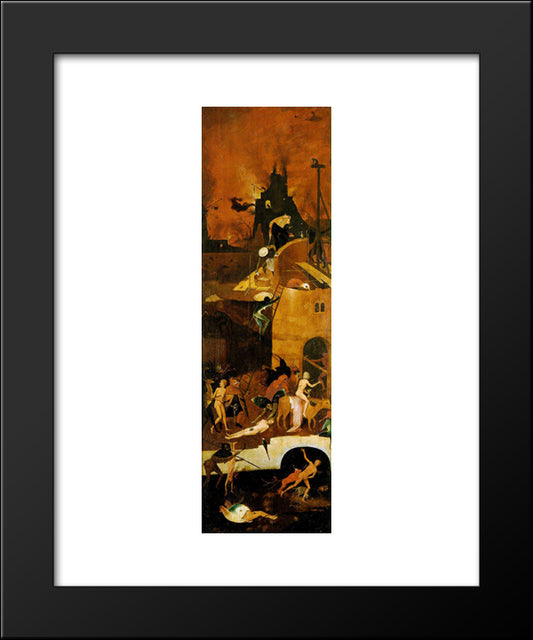 Haywain, Right Wing Of The Triptych 20x24 Black Modern Wood Framed Art Print Poster by Bosch, Hieronymus