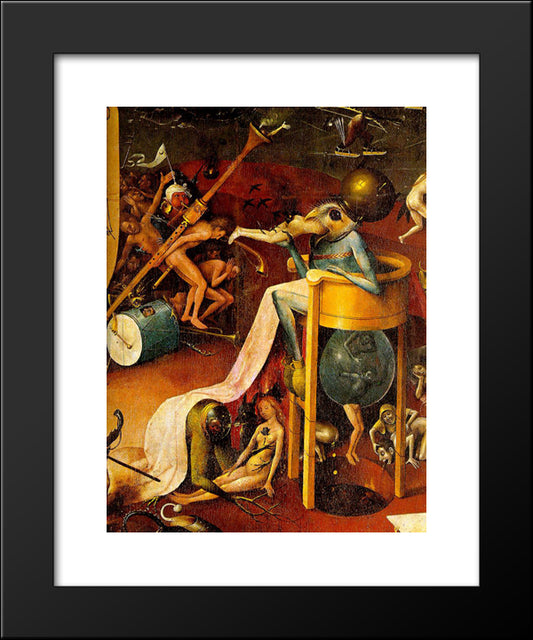 Garden Of Earthly Delights [Detail] 20x24 Black Modern Wood Framed Art Print Poster by Bosch, Hieronymus