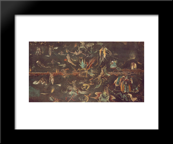 Last Judgement (Fragment) 20x24 Black Modern Wood Framed Art Print Poster by Bosch, Hieronymus