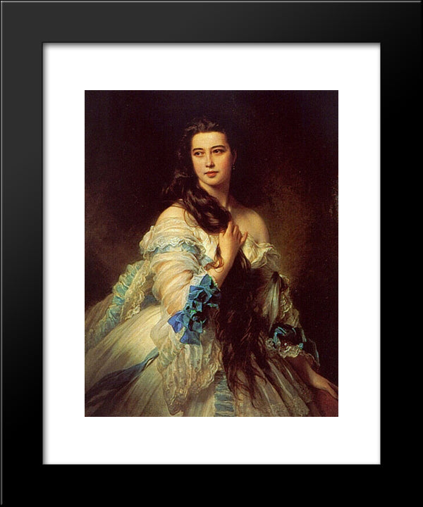 Madame Barbe De Rimsky'Korsakov 20x24 Black Modern Wood Framed Art Print Poster by Winterhalter, Franz Xaver