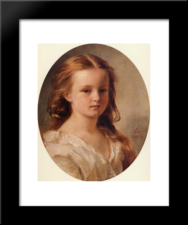 Roza Potocka 20x24 Black Modern Wood Framed Art Print Poster by Winterhalter, Franz Xaver