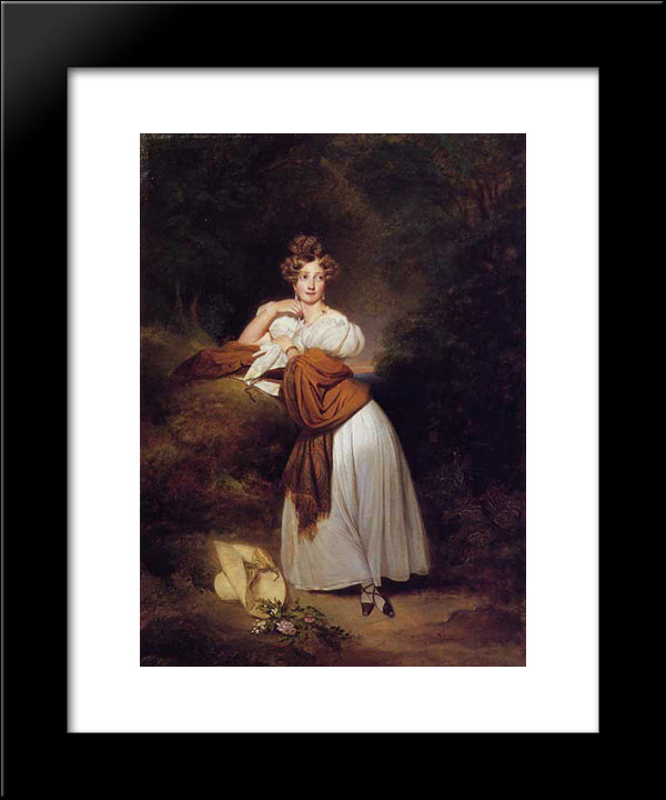 Sophie Guillemette, Grand Duchess Of Baden 20x24 Black Modern Wood Framed Art Print Poster by Winterhalter, Franz Xaver