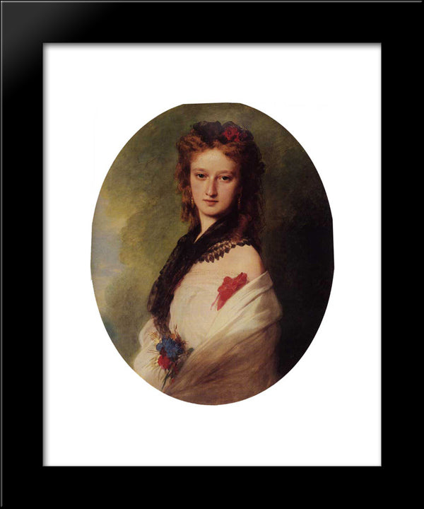 Zofia Potocka, Countess Zamoyska 20x24 Black Modern Wood Framed Art Print Poster by Winterhalter, Franz Xaver