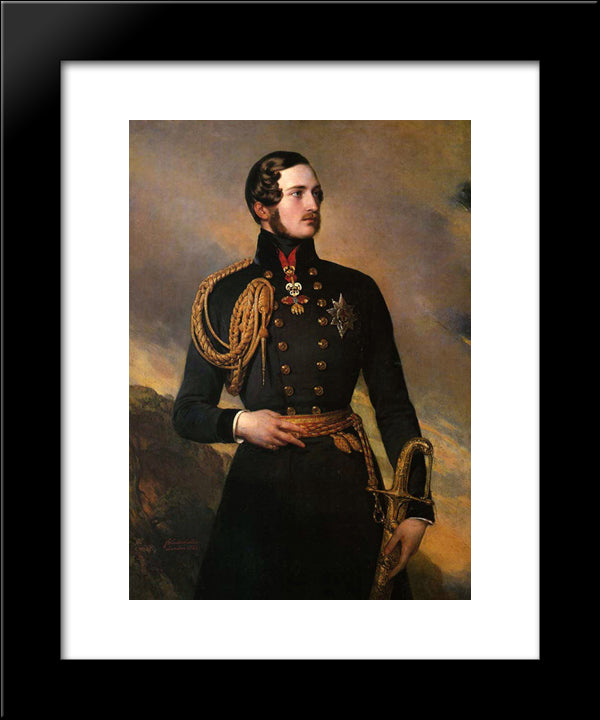 Prince Albert 20x24 Black Modern Wood Framed Art Print Poster by Winterhalter, Franz Xaver