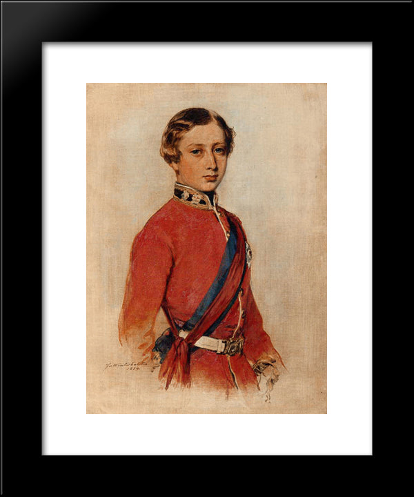 Albert Edward, Prince Of Wales 20x24 Black Modern Wood Framed Art Print Poster by Winterhalter, Franz Xaver