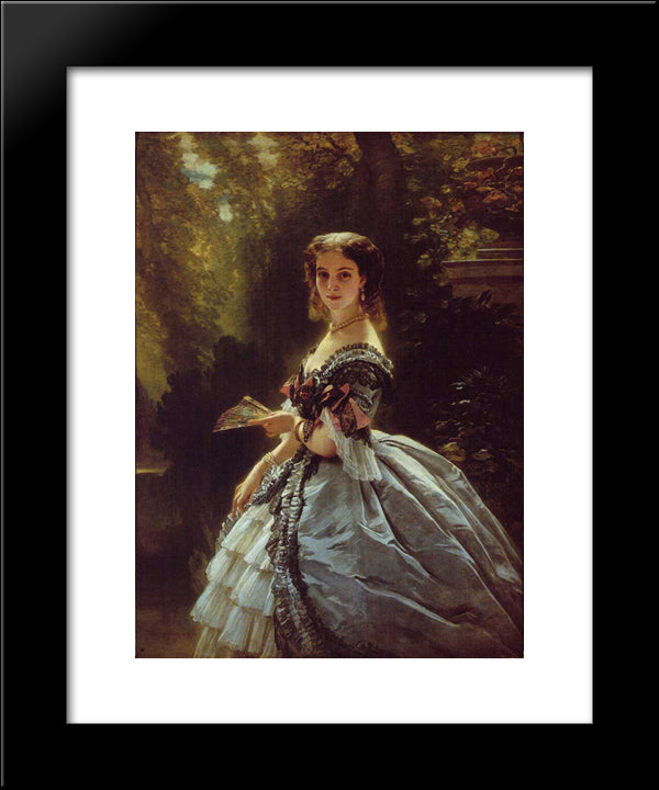 Princess Elizabeth Esperovna Belosselsky'Belosenky, Princess Troubetskoi 20x24 Black Modern Wood Framed Art Print Poster by Winterhalter, Franz Xaver